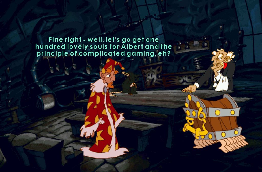 Breaking the fourth wall is all in a days work for Rincewind