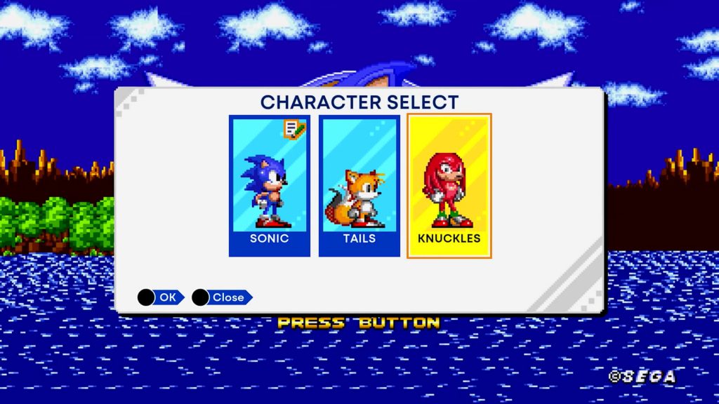 Sonic Origins features Sonic, Tails and Knuckles